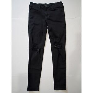 American Eagle Jeans Womens 6 Black Jegging Next Level Stretch Distressed